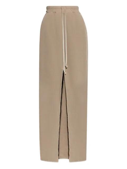 drawstring-waist cotton skirt by RICK OWENS DRKSHDW