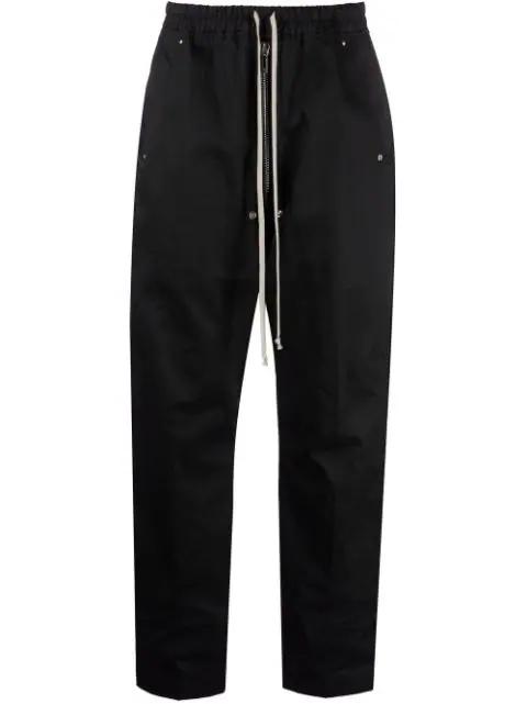 drop-crotch drawstring trousers by RICK OWENS DRKSHDW