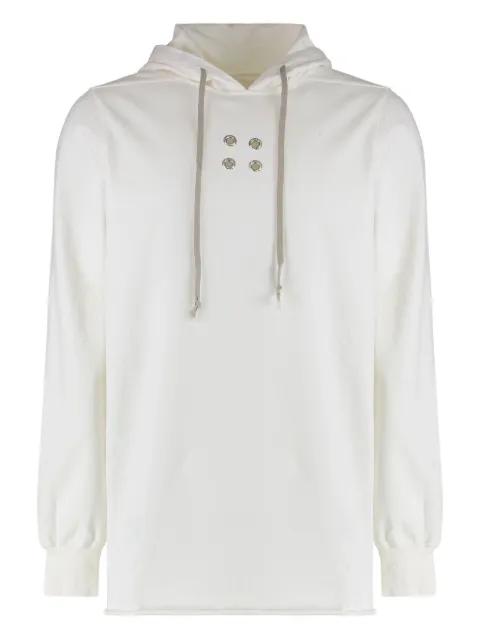 eyelet-detail hoodie by RICK OWENS DRKSHDW