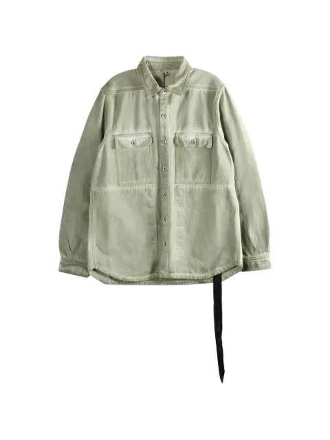 flap-pocket denim shirt by RICK OWENS DRKSHDW