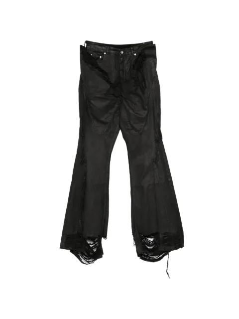 frayed denim jeans by RICK OWENS DRKSHDW
