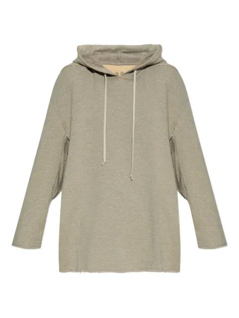frayed-hem hoodie by RICK OWENS DRKSHDW