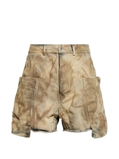 frayed pocket shorts by RICK OWENS DRKSHDW