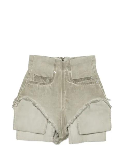 frayed shorts by RICK OWENS DRKSHDW