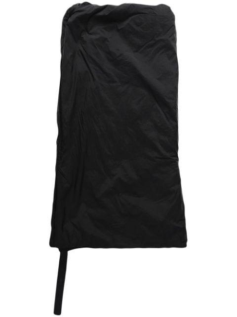 gathered-detail mini dress by RICK OWENS DRKSHDW