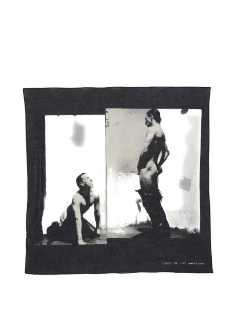 graphic-detail scarf by RICK OWENS DRKSHDW