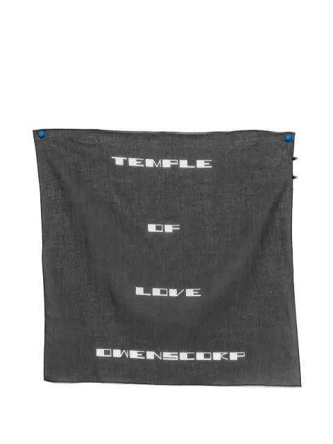 graphic-print scarf by RICK OWENS DRKSHDW