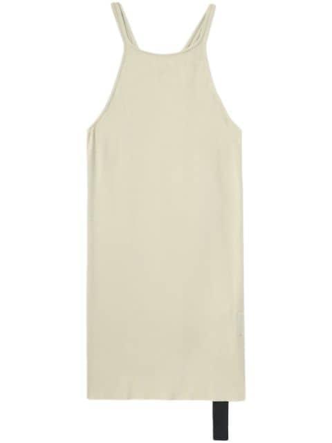 halterneck cotton tank top by RICK OWENS DRKSHDW