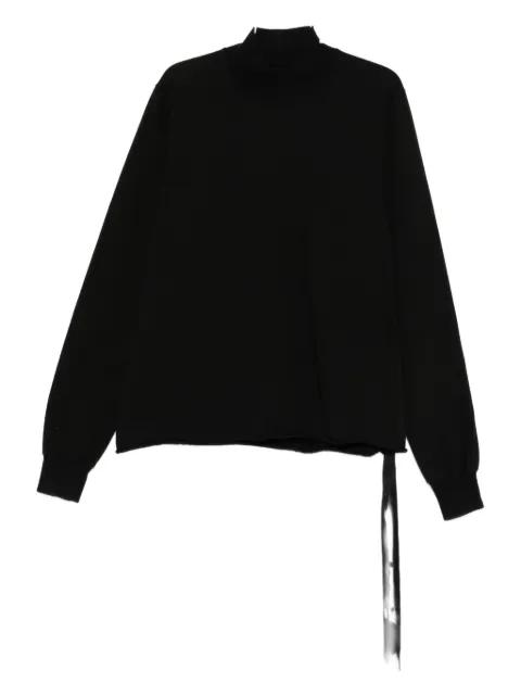 high-neck cotton sweatshirt by RICK OWENS DRKSHDW