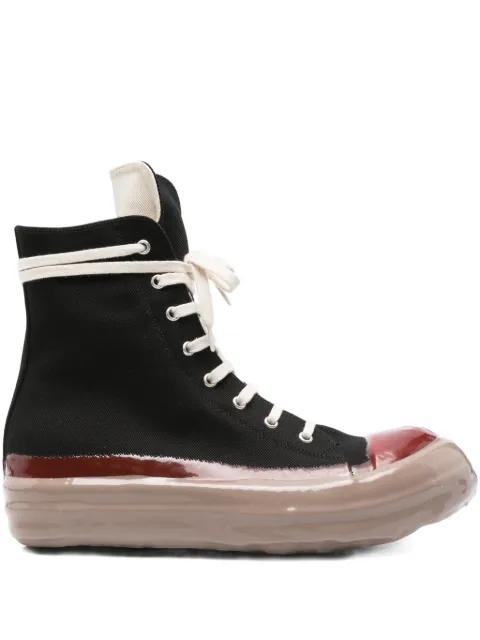 high-top lace-up sneakers by RICK OWENS DRKSHDW