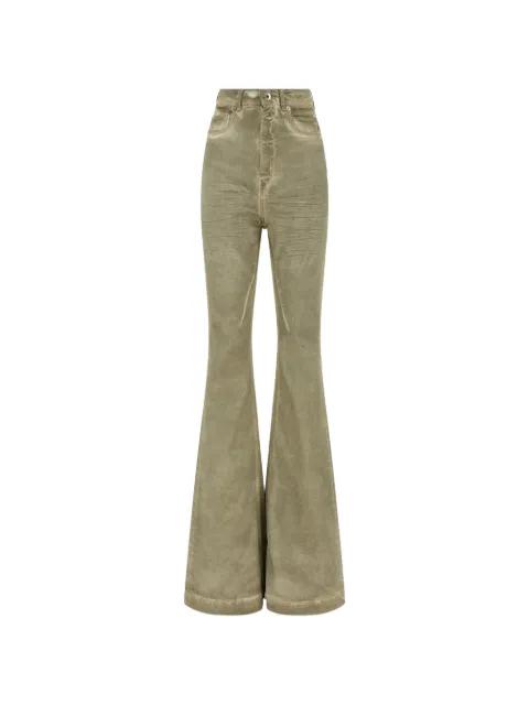 high-waisted flared jeans by RICK OWENS DRKSHDW