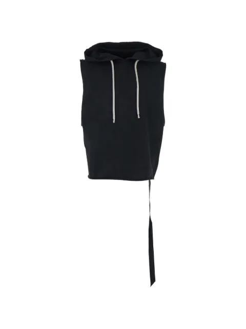 hoodied sleeveless top by RICK OWENS DRKSHDW