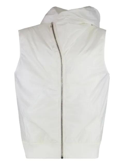hoodied zip-front waistcoat by RICK OWENS DRKSHDW