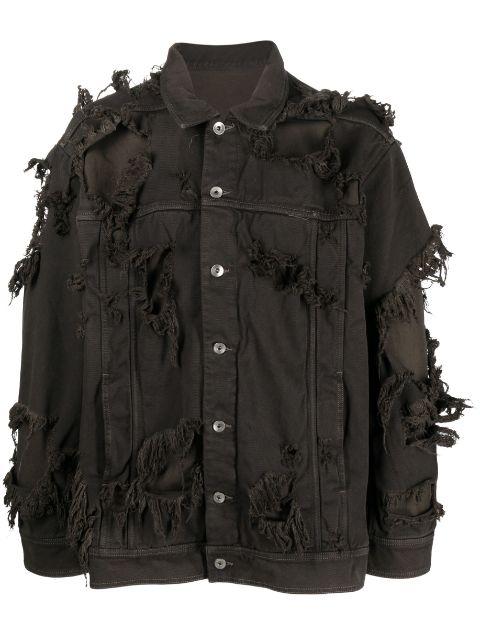 layered detailed jacket by RICK OWENS DRKSHDW