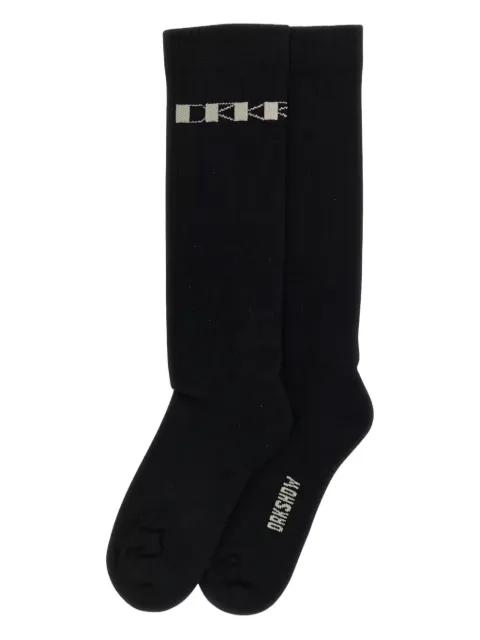 logo-jacquard socks by RICK OWENS DRKSHDW