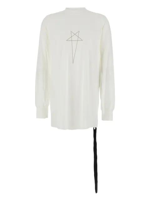 logo-print crewneck T-shirt by RICK OWENS DRKSHDW