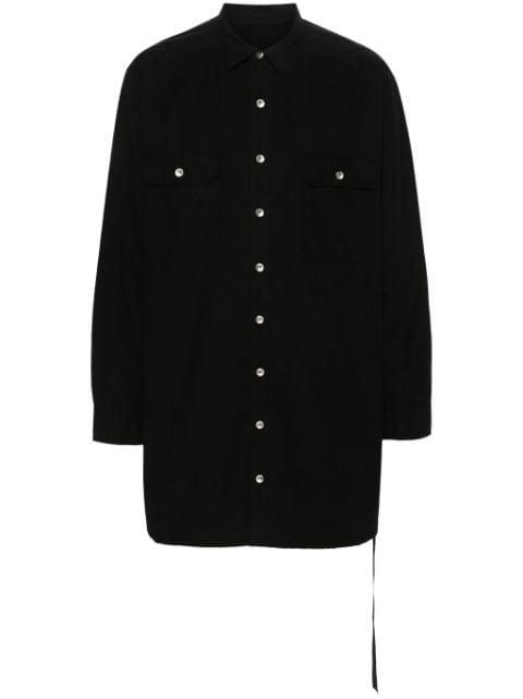 long-sleeve cotton shirt by RICK OWENS DRKSHDW