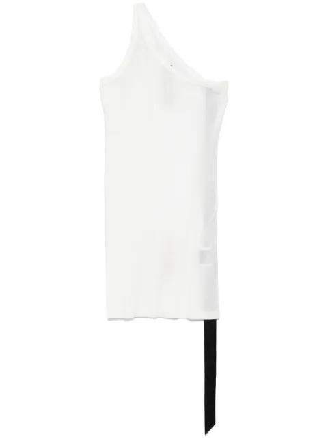 one-shoulder tank top by RICK OWENS DRKSHDW