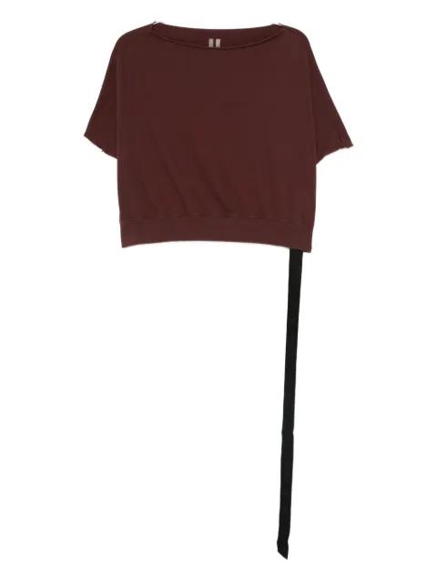 organic cotton cropped top by RICK OWENS DRKSHDW