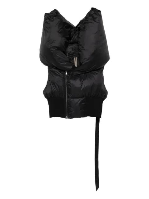 padded hoodied vest by RICK OWENS DRKSHDW