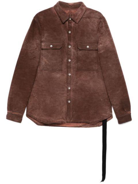 padded shirt jacket by RICK OWENS DRKSHDW