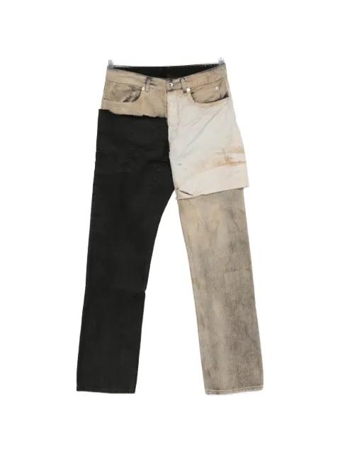 patchwork jeans by RICK OWENS DRKSHDW