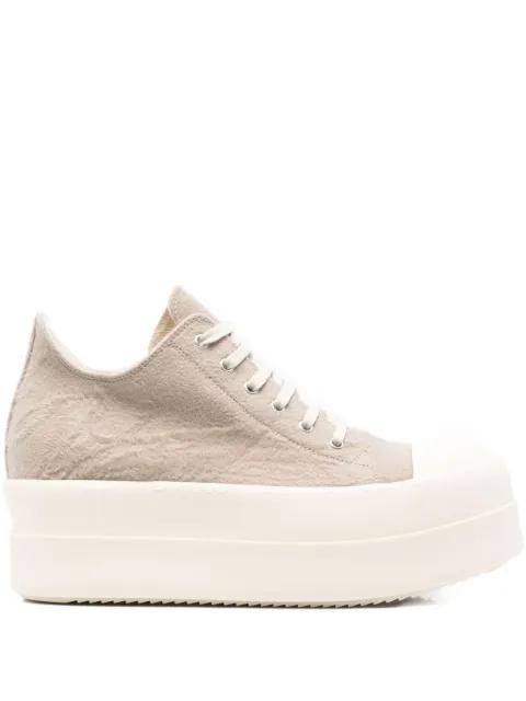 platform lace-up sneakers by RICK OWENS DRKSHDW