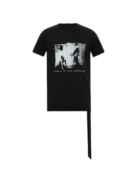 print crew-neck T-shirt by RICK OWENS DRKSHDW