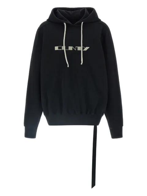 text-print hoodie by RICK OWENS DRKSHDW