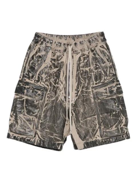 washed cargo shorts by RICK OWENS DRKSHDW