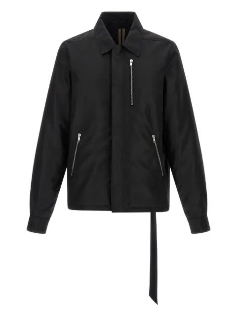 zip-front shirt-collar shirt jacket by RICK OWENS DRKSHDW