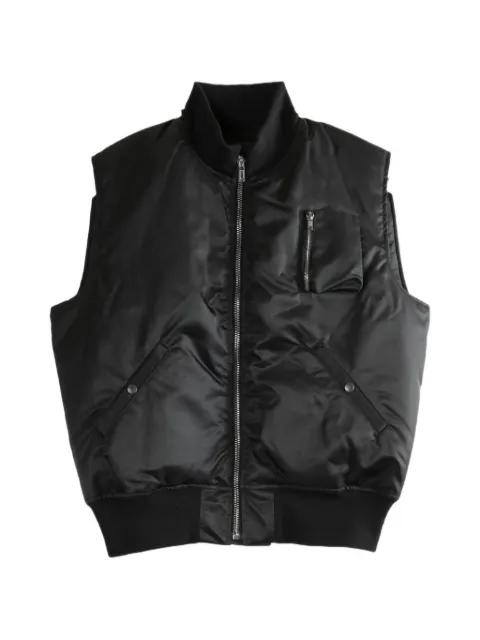 zip sleeveless jacket by RICK OWENS DRKSHDW