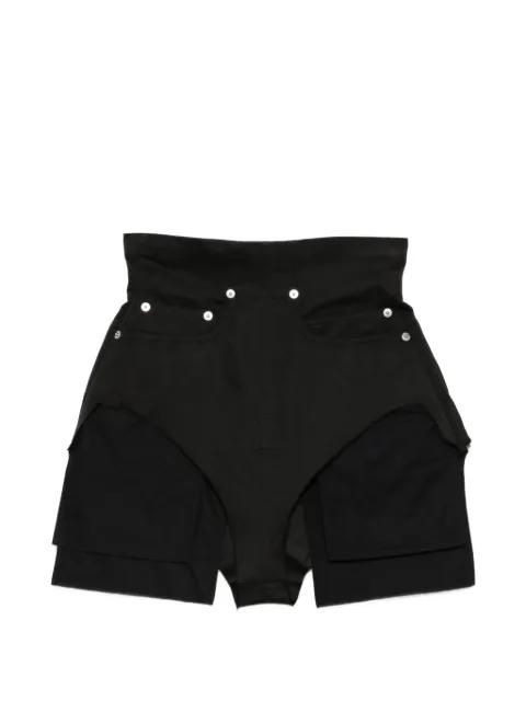 Dirt Cutoffs buttoned-pockets shorts by RICK OWENS