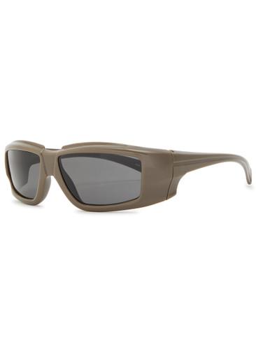 Documenta rectangle-frame sunglasses by RICK OWENS