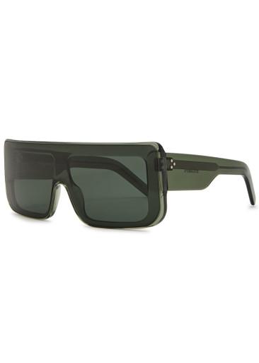 Documenta rectangle-frame sunglasses by RICK OWENS