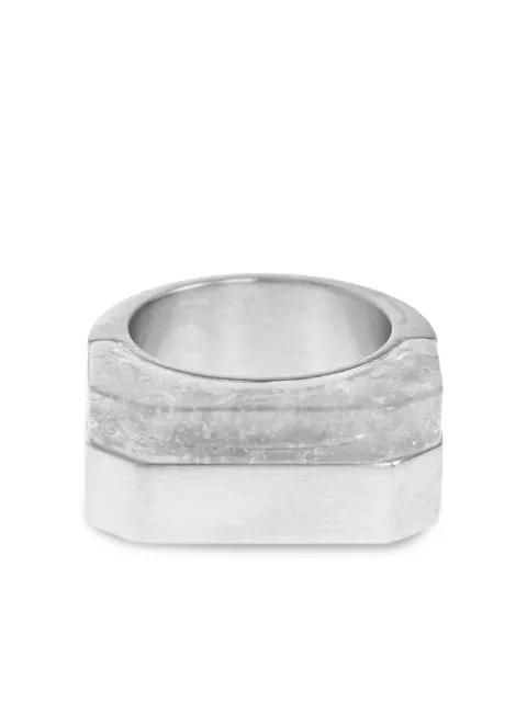 Double Crystal Hollywood ring by RICK OWENS