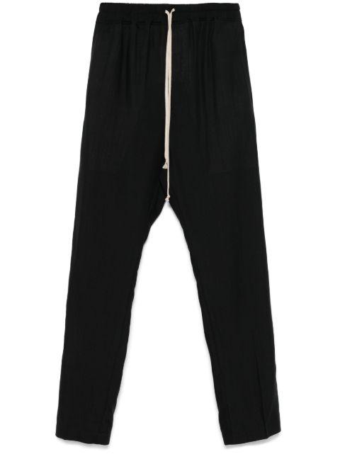 Drawstring Slim Long trousers by RICK OWENS