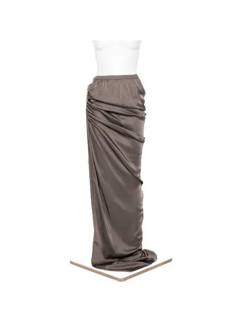 Edfu draped maxi skirt by RICK OWENS