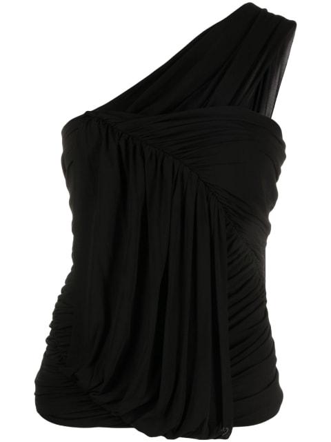 Edfu draped one-shoulder blouse by RICK OWENS