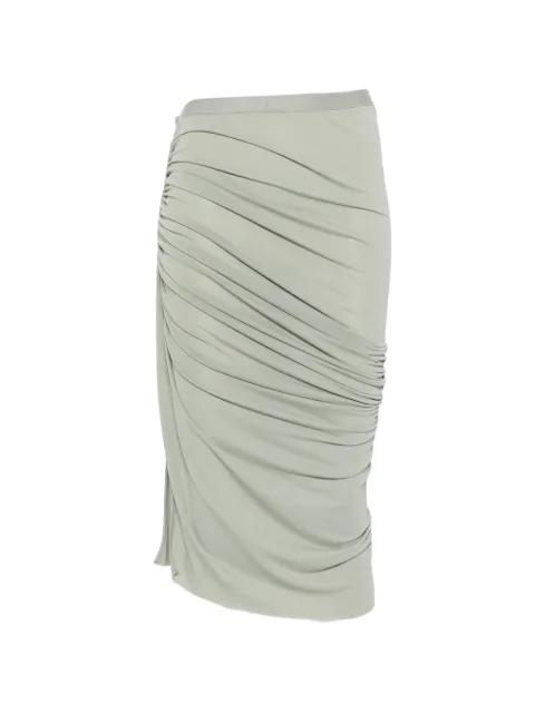 Edfu gathered midi skirt by RICK OWENS