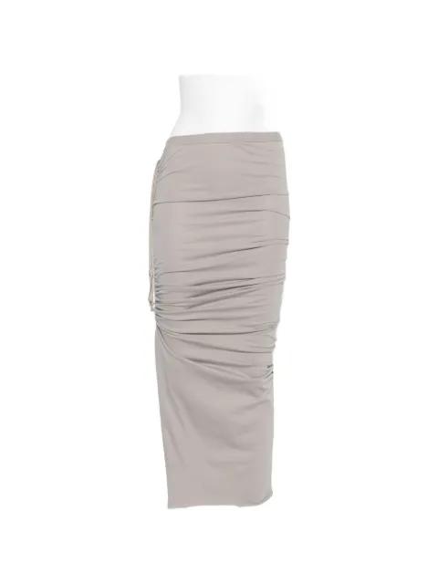 Edfu ruched drawstring skirt by RICK OWENS
