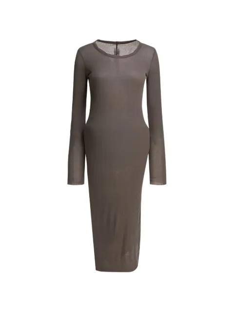 Euca long-sleeve midi dress by RICK OWENS