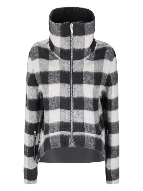 Exploder check zip-front jacket by RICK OWENS