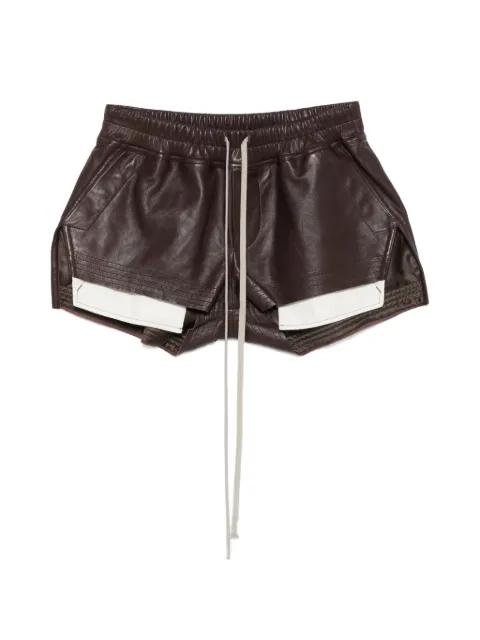 Fog Boxers drawstring panelled shorts by RICK OWENS