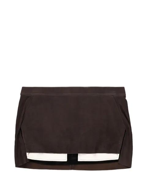 Fog Cutoff mini skirt by RICK OWENS