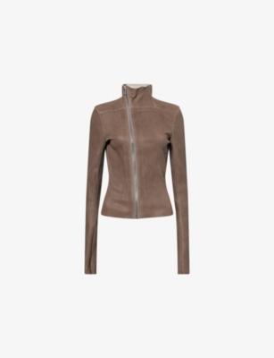 Gary Slim Leather Jacket by RICK OWENS