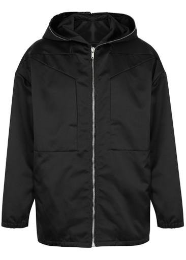 Giacco hoodied nylon jacket by RICK OWENS