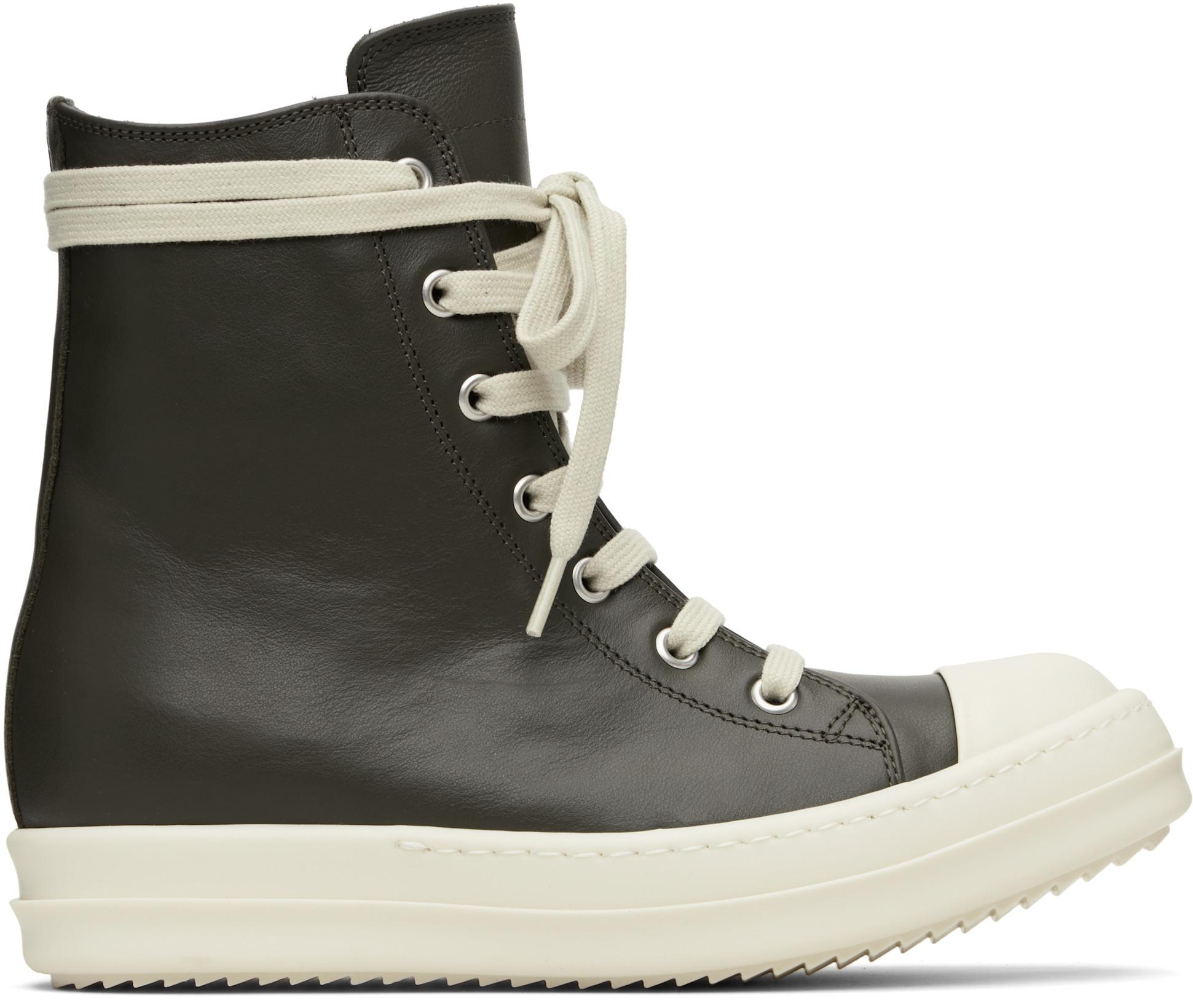 Gray Concordians Sneakers by RICK OWENS
