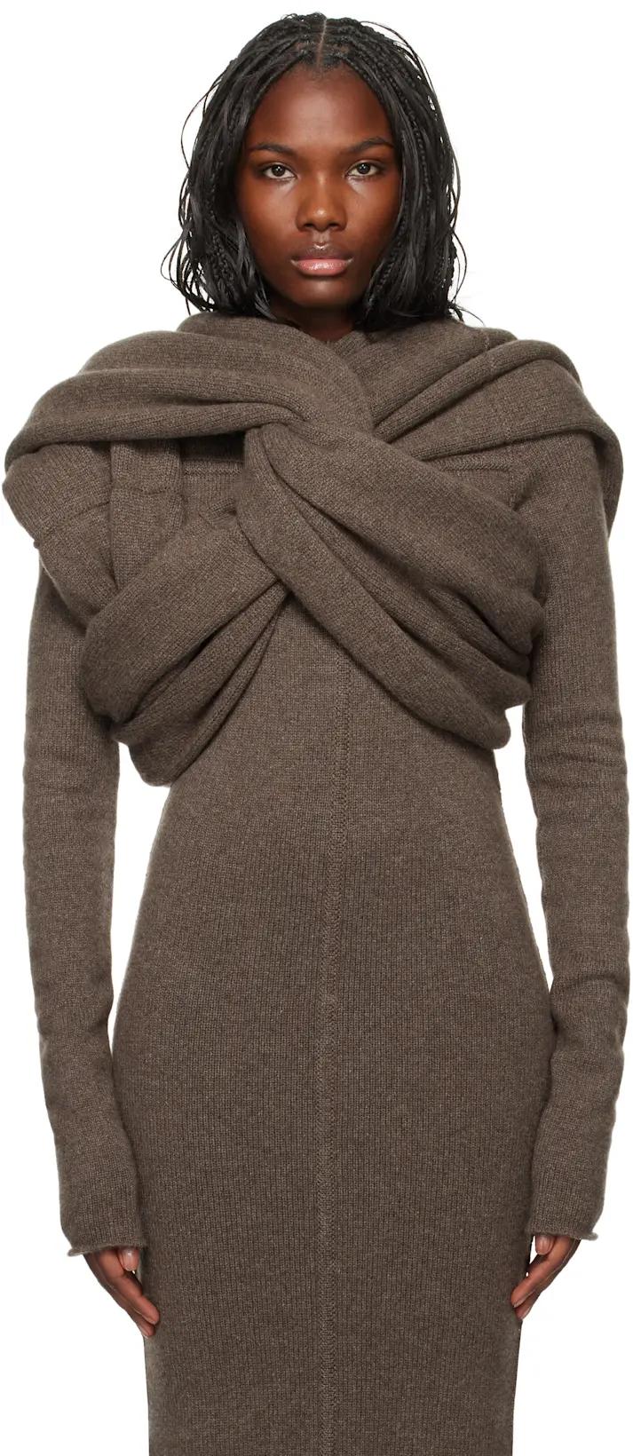 Gray Porterville Triple Donut Tank Top by RICK OWENS