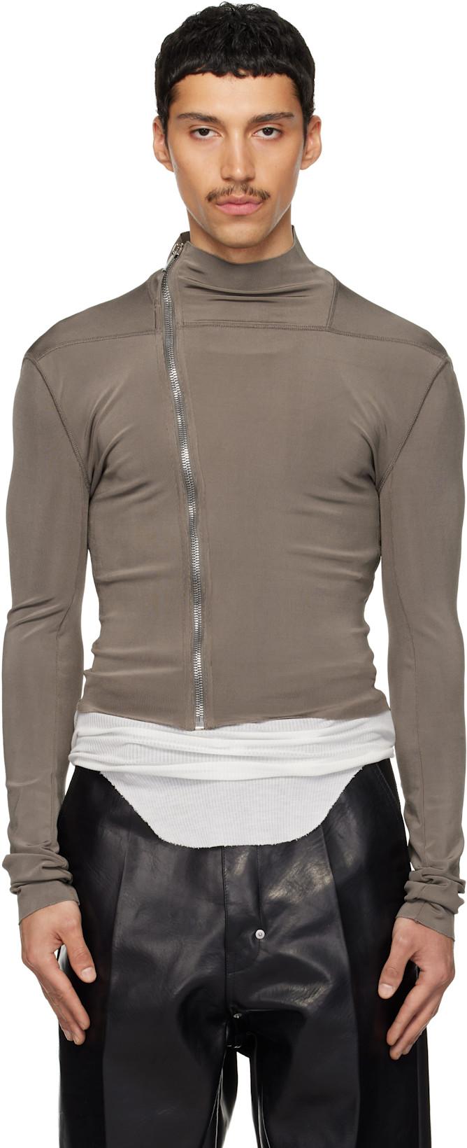 Gray Temple Gary Jacket by RICK OWENS